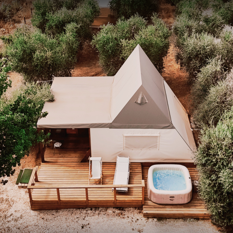 Eco-suite glamping Seme di Carota con jacuzzi esterna