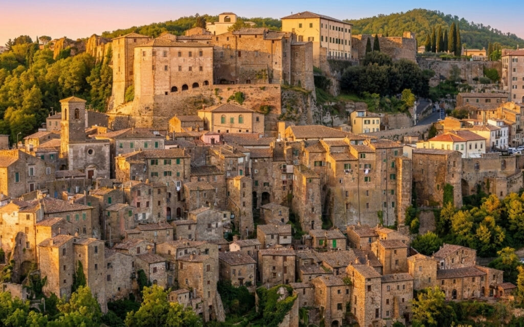 I vicoli storici di Sorano scavati nel tufo
